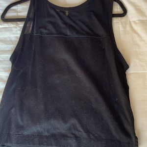 Black mesh (top) tank top